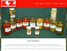 Tablet Screenshot of kzpickles.com